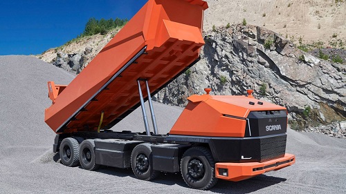 Scania AXL тягач беспилотный